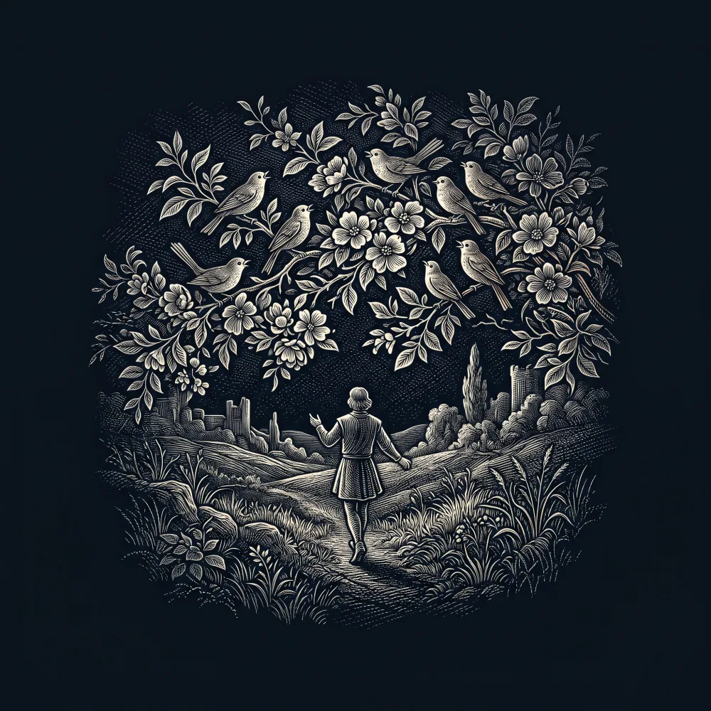 Que muito m'eu pago deste verão by Airas Nunes, wood-engraving cover