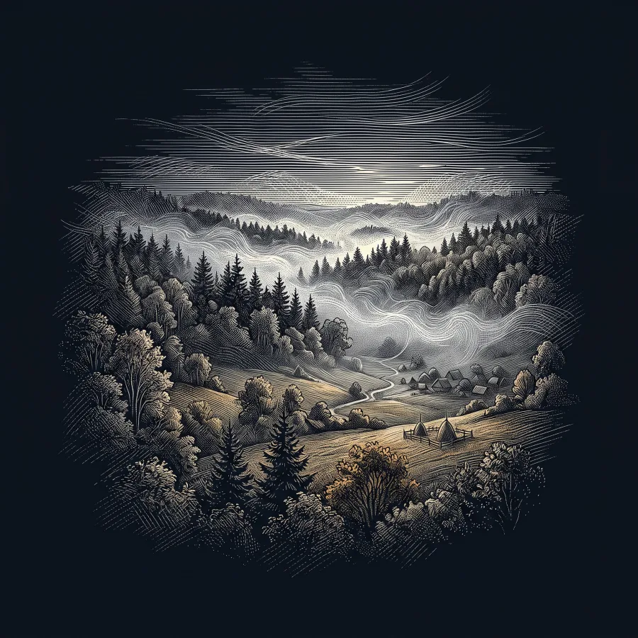 Septembermorgen by Eduard Mörike, wood-engraving cover