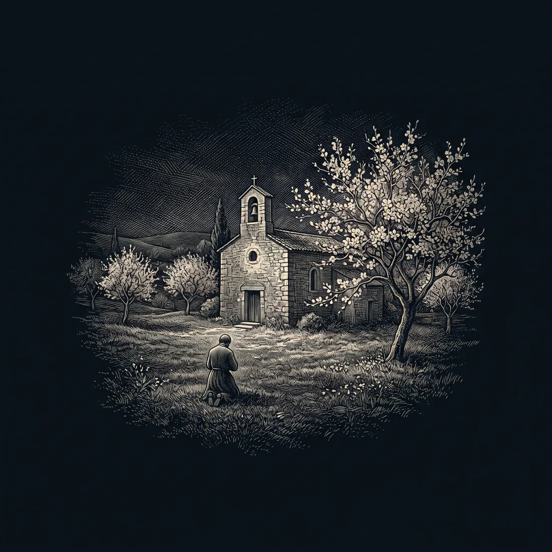 Benedetto sia 'l giorno, e 'l mese, e l'anno by Francesco Petrarca, wood-engraving cover
