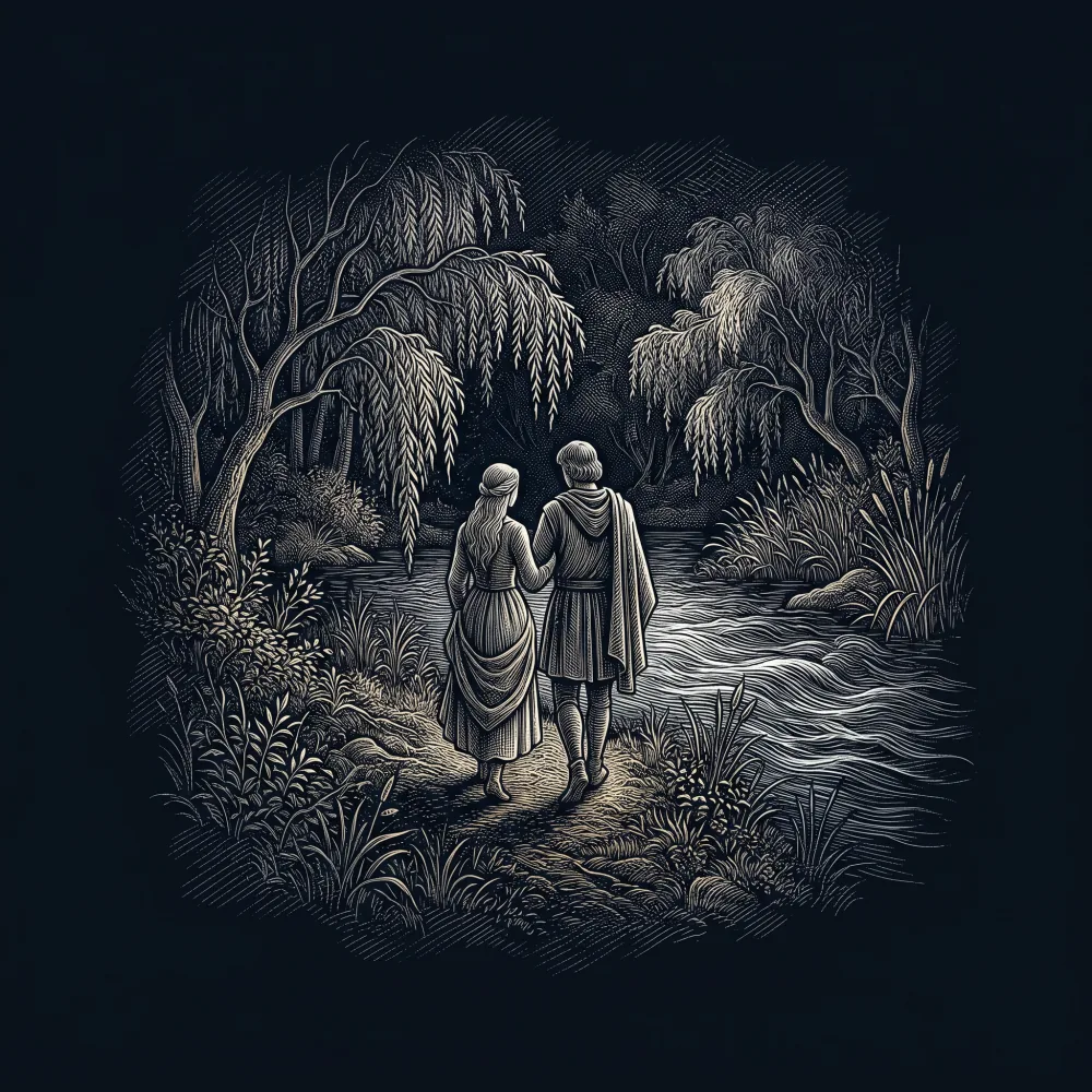 Pela ribeira do río salido by João Zorro, wood-engraving cover