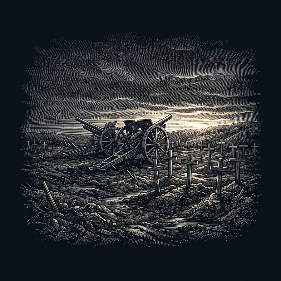 The Anxious Dead by John Alexander McCrae, wood-engraving cover