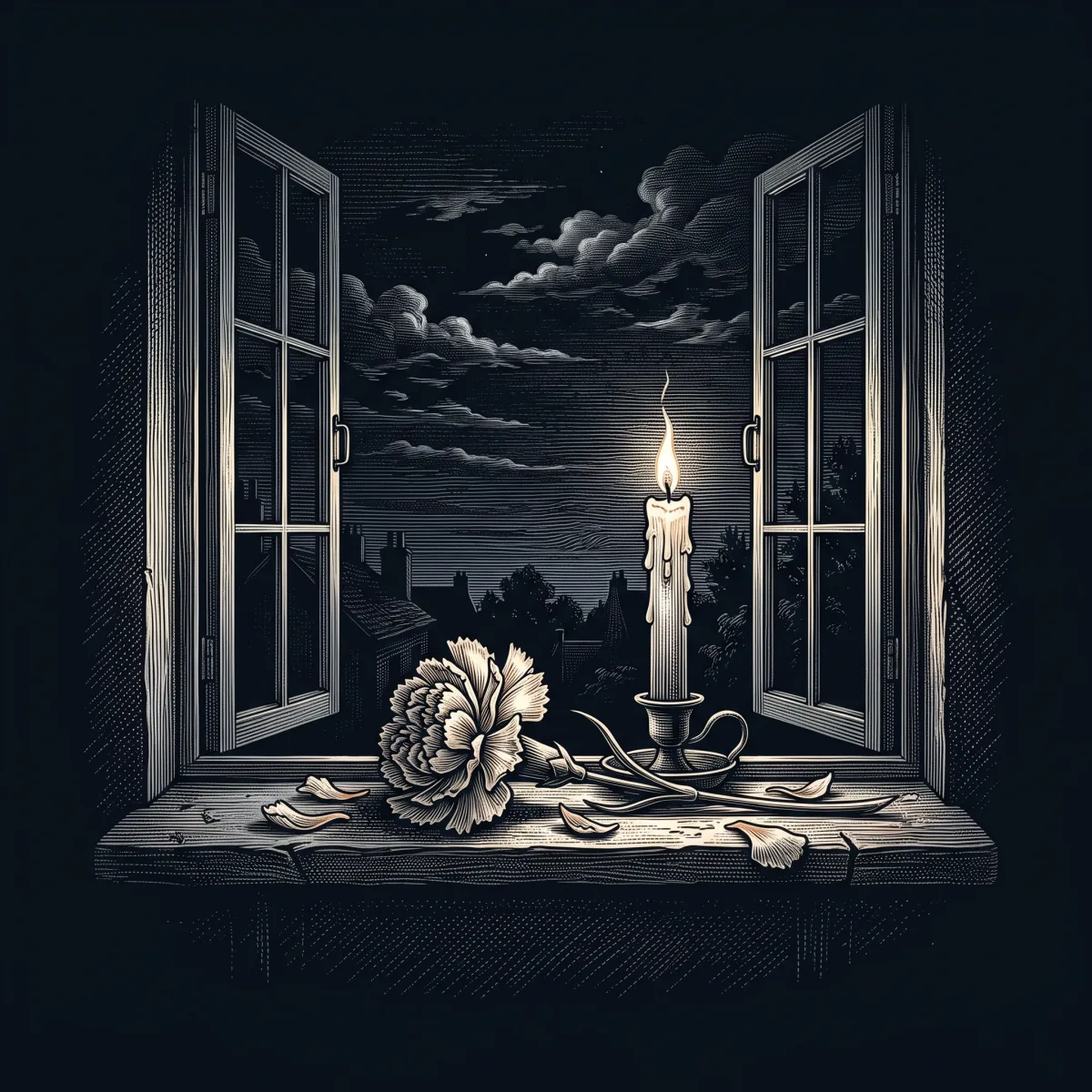 Dos Patrias Tengo Yo: Cuba Y La Noche by José Martí, wood-engraving cover