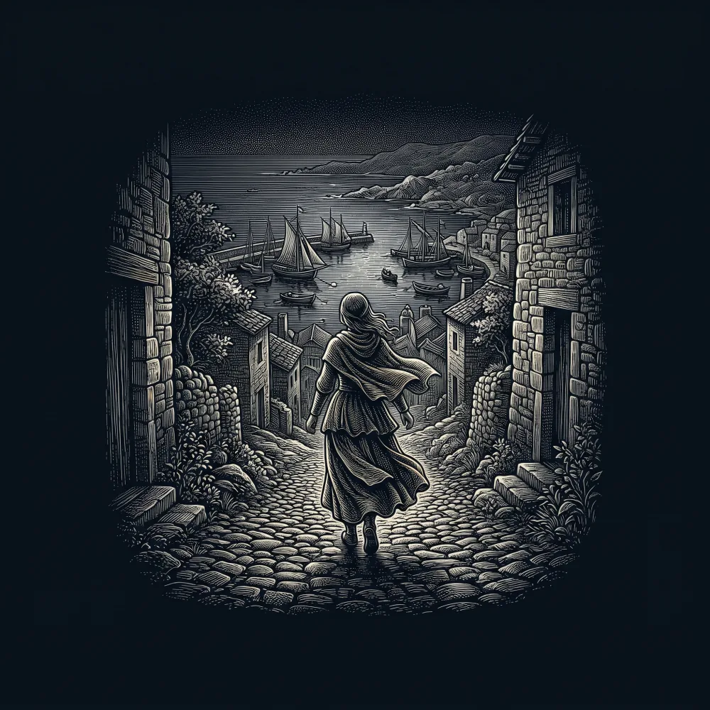 Mandad'hei comigo by Martim Codax, wood-engraving cover