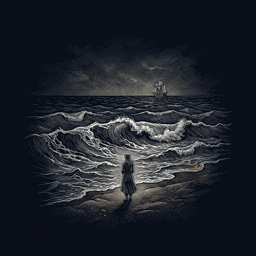 Ondas do mar de Vigo by Martim Codax, wood-engraving cover