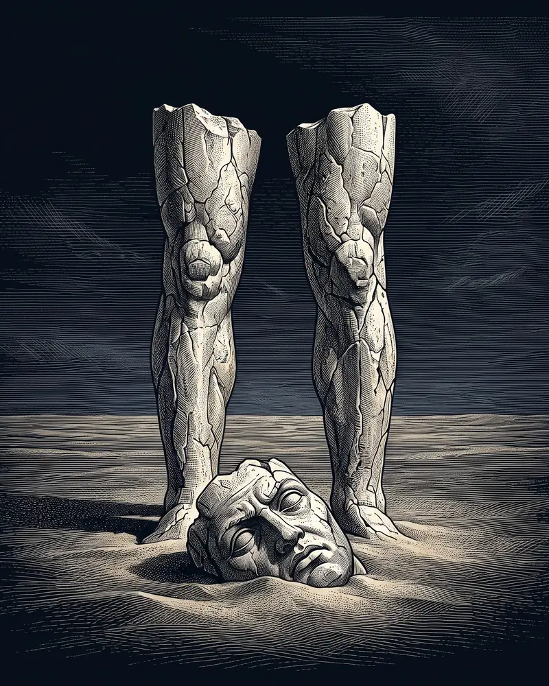 Ozymandias, Percy Bysshe Shelley: wood-engraving plate
