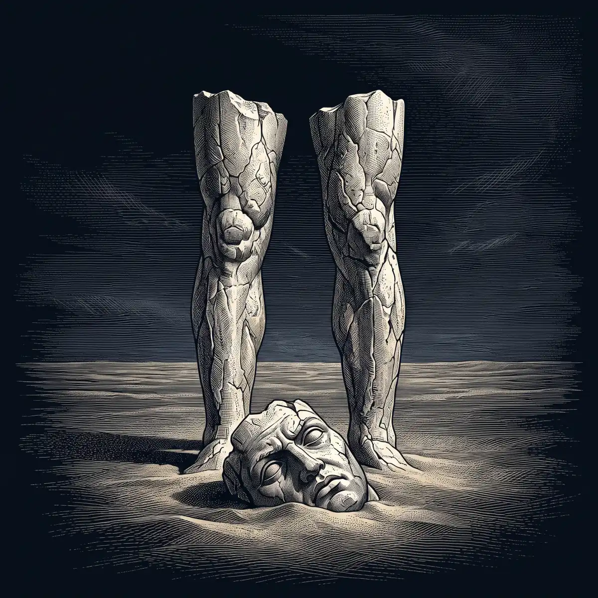Ozymandias by Percy Bysshe Shelley, wood-engraving cover