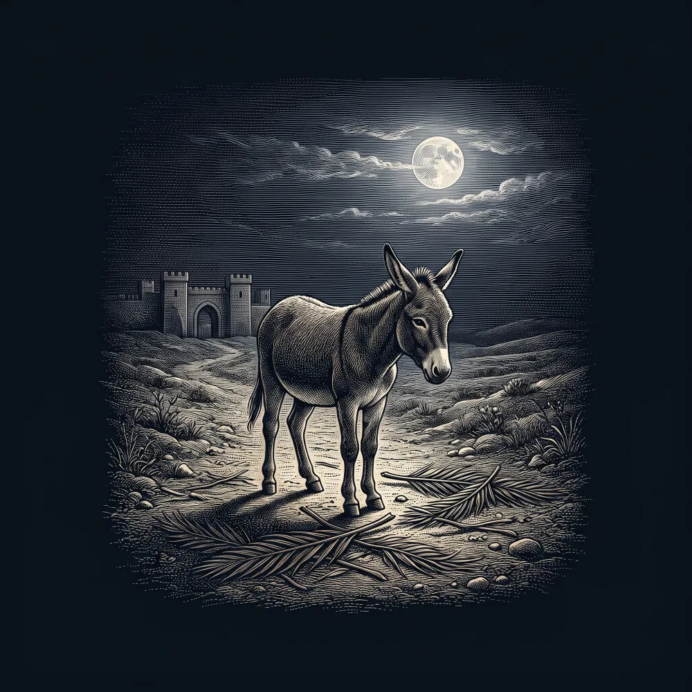 THE DONKEY by G. K. Chesterton, wood-engraving cover