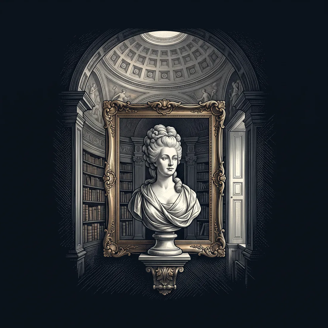 ON SEEING A BUST OF MRS MONTAGUE. by Thomas Gray, wood-engraving cover