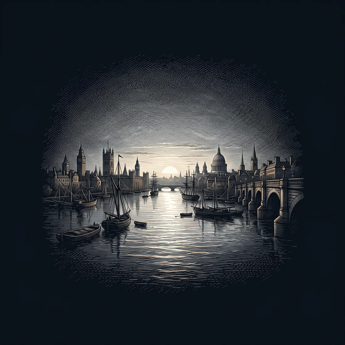 COMPOSED UPON WESTMINSTER BRIDGE, SEPTEMBER 3, 1802 by William Wordsworth, wood-engraving cover