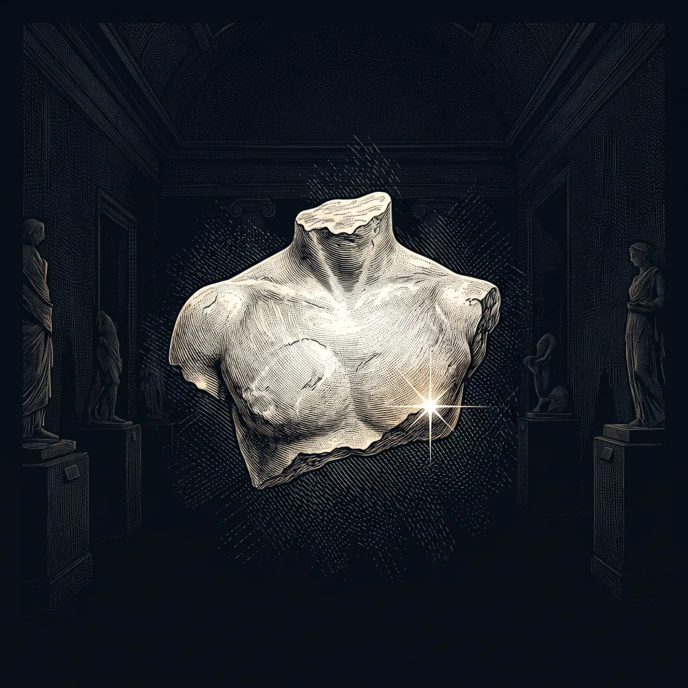 Archaïscher Torso Apollos by Rainer Maria Rilke, wood-engraving cover