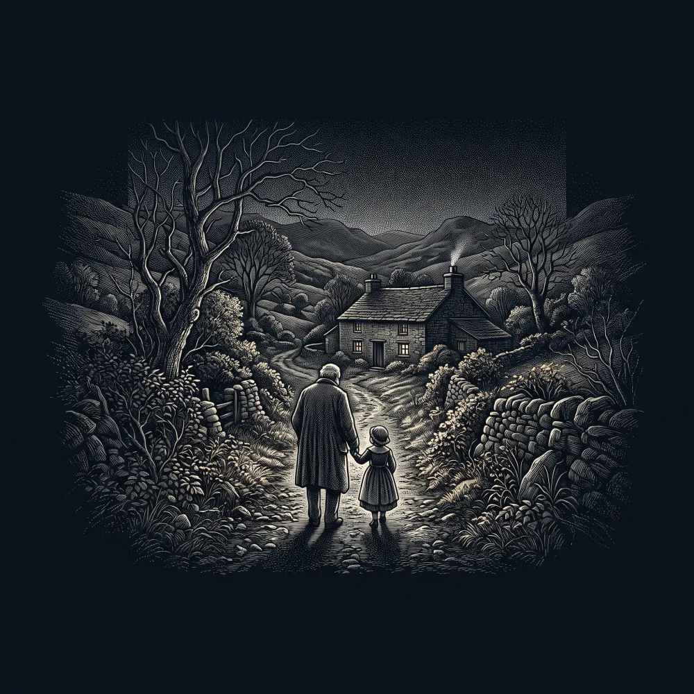 A Poet To His Grandchild - Sequel To The Foregoing by William Wordsworth, wood-engraving cover
