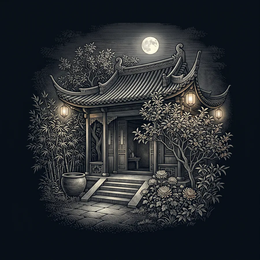 萬年歡（葛井丹明，西來） by 丁察院, wood-engraving cover