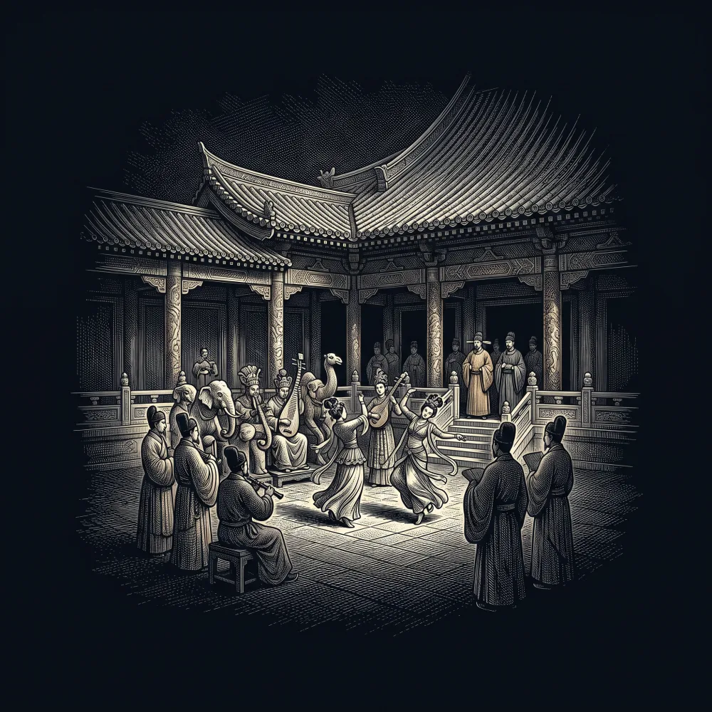 和李校書新題樂府十二首 驃國樂 by 元稹, wood-engraving cover