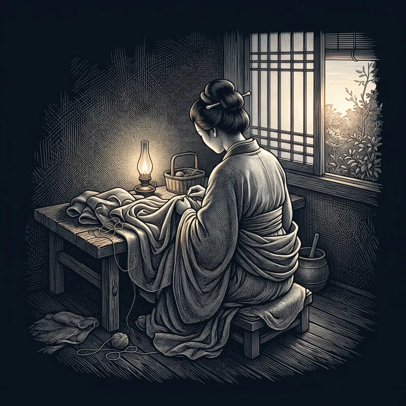 雜曲歌辭 遊子吟 by 孟郊, wood-engraving cover